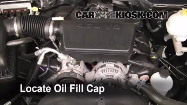 2011 Ram 1500 SLT 4.7L V8 FlexFuel Crew Cab Pickup Huile Ajouter de l'huile